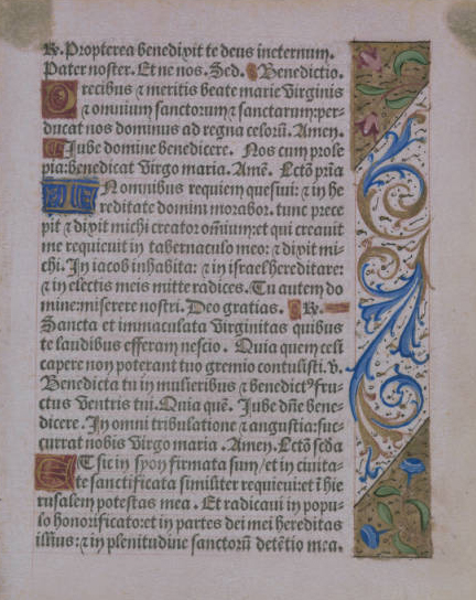Image of Book of Hours fragment