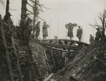 A trench bridge (World War I 1914-1918 British Press photograph collection, BC_1763_0955)