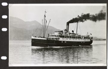 CPR steamer SS Princess Sophia at sail, 1907